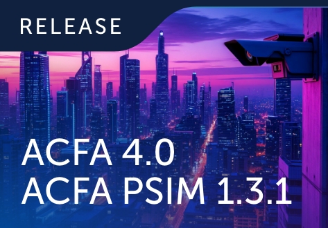 ACFA 4.0 for Axxon One and ACFA PSIM 1.3.1 Released