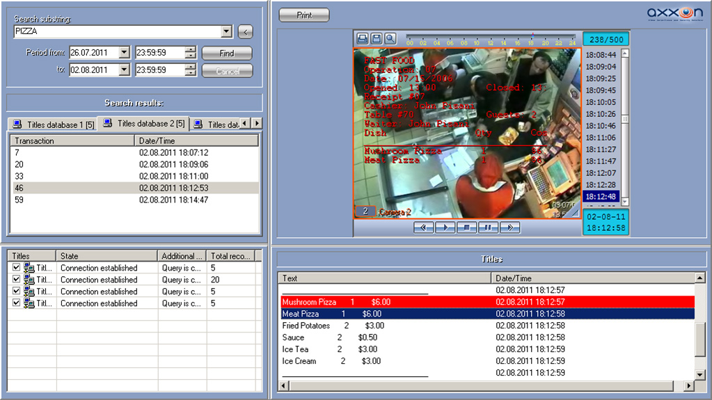 Features of POS module. Titles search.